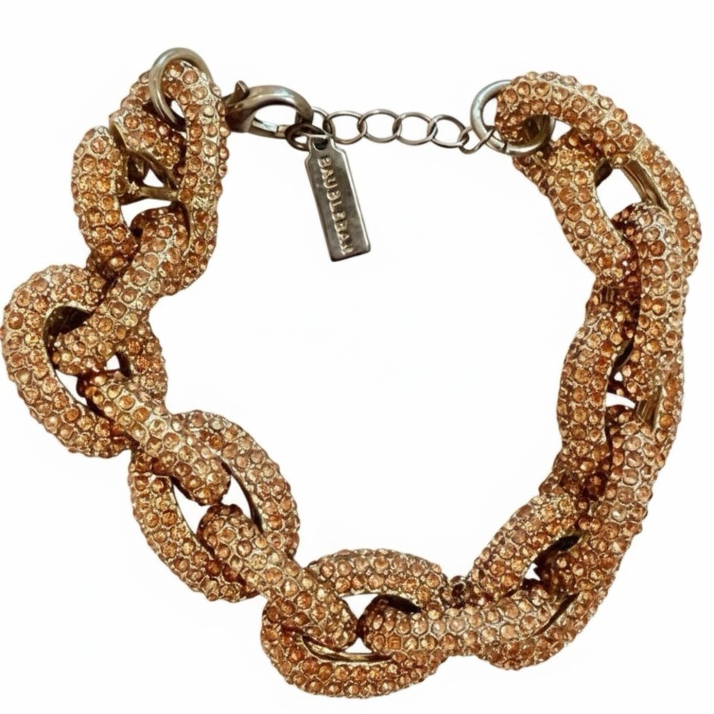 Baublebar Coral Pave Chunky Link Bracelet